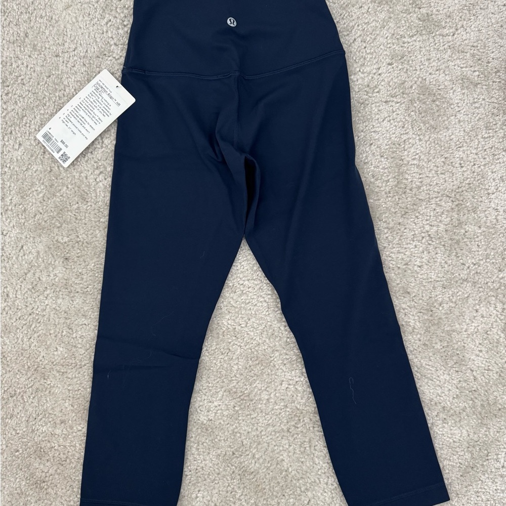 Lululemon high rise align 21” leggings in navy size 4 - Picture 2 of 8